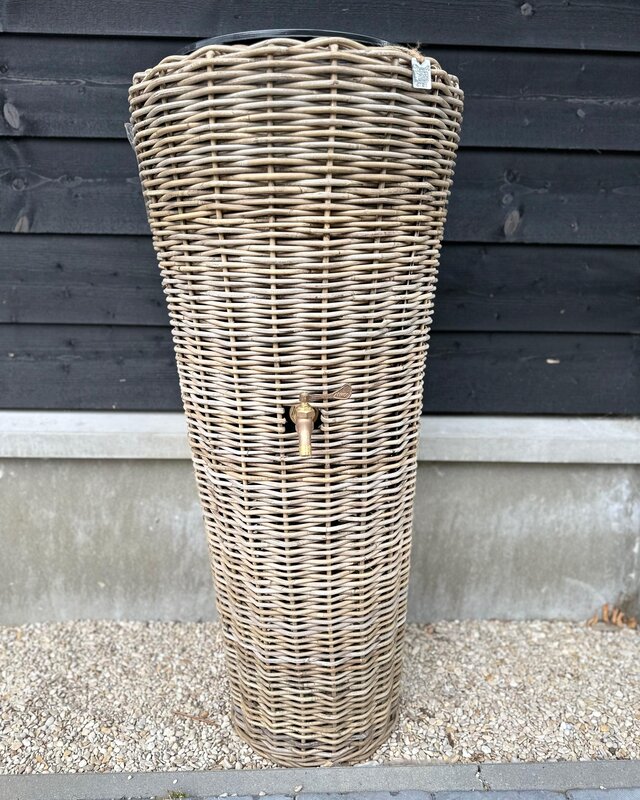 Rene Houtman Regenton Rotan Grijs D49/30 x H107cm (50 Liter)