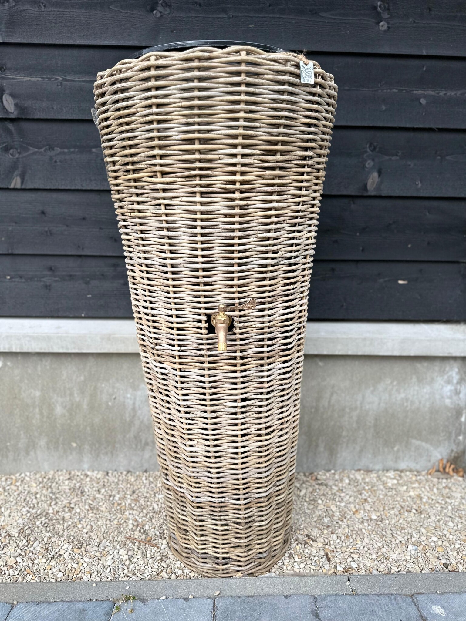 Rene Houtman Regenton Rotan Grijs D49/30 x H107cm (50 Liter)