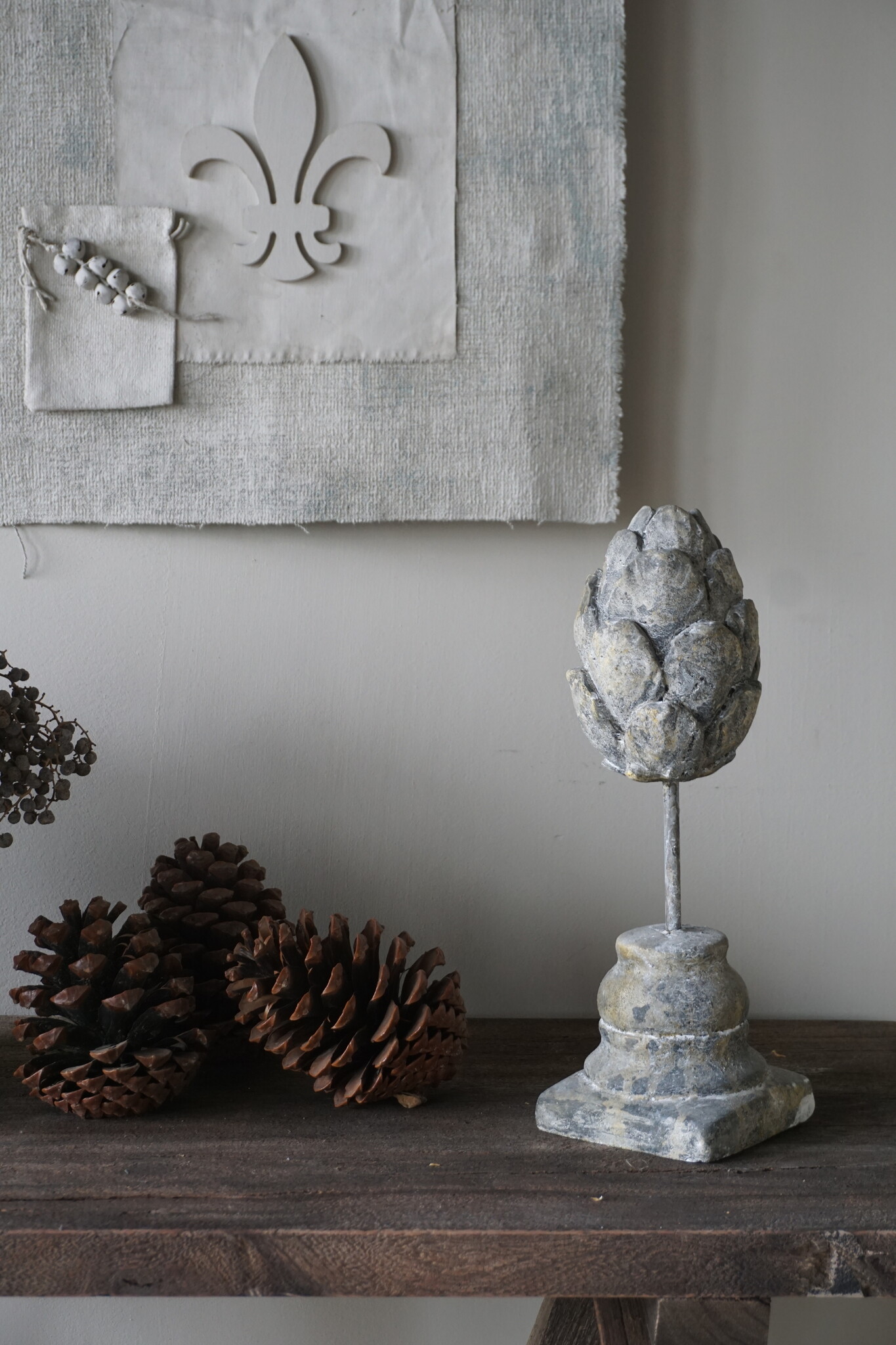 Rene Houtman Ornament Joppe Large | Grijs | H33 x B10,5 cm
