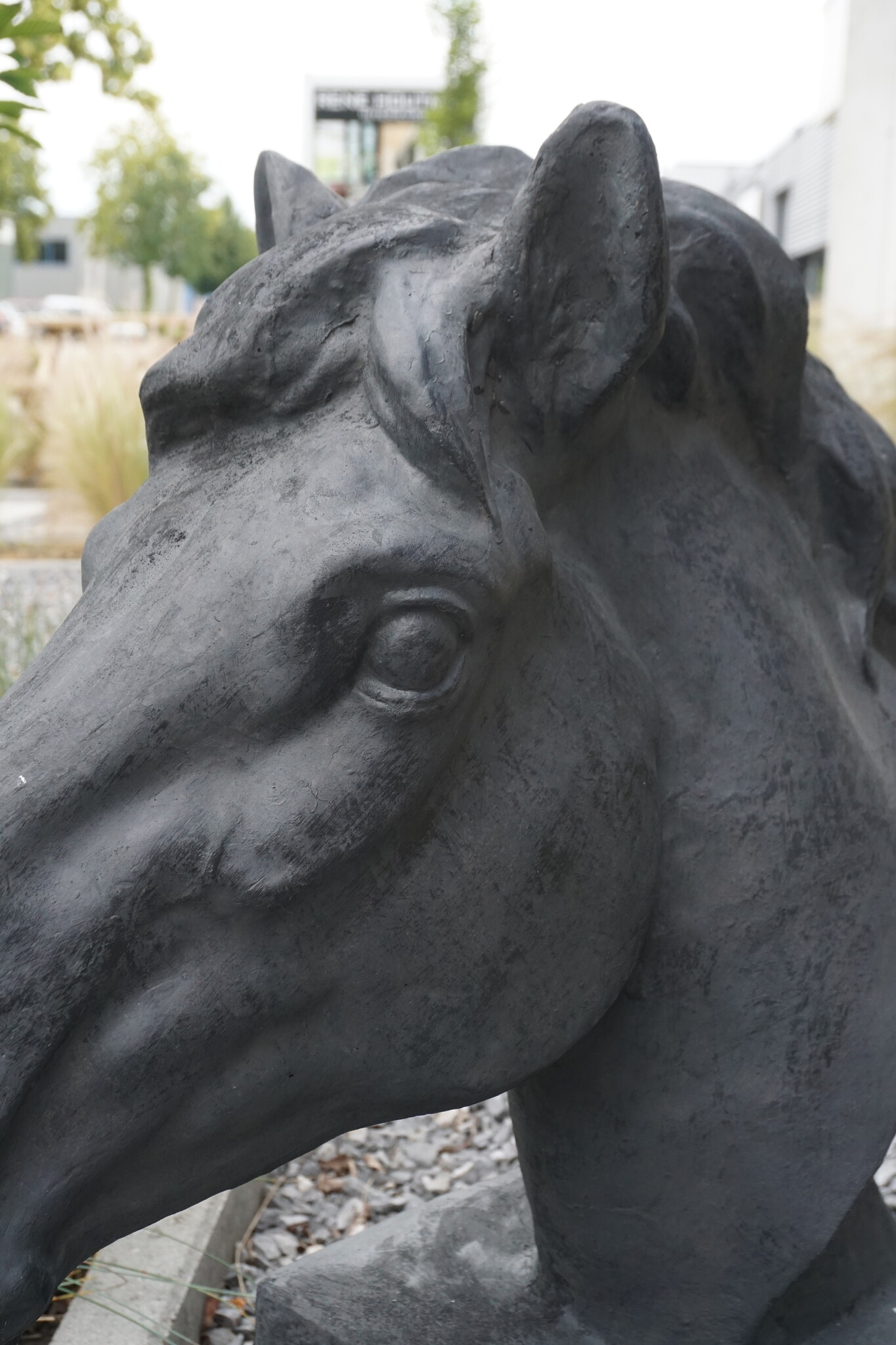 Rene Houtman Paardenbeeld Fury | Antraciet | H62 x B23 cm