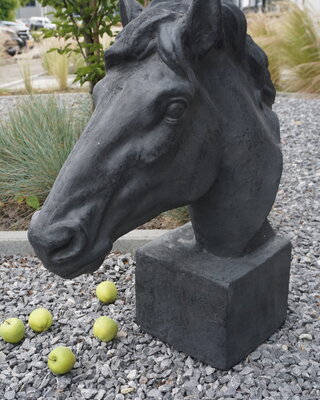 Rene Houtman Paardenbeeld Fury | Antraciet | H62 x B23 cm