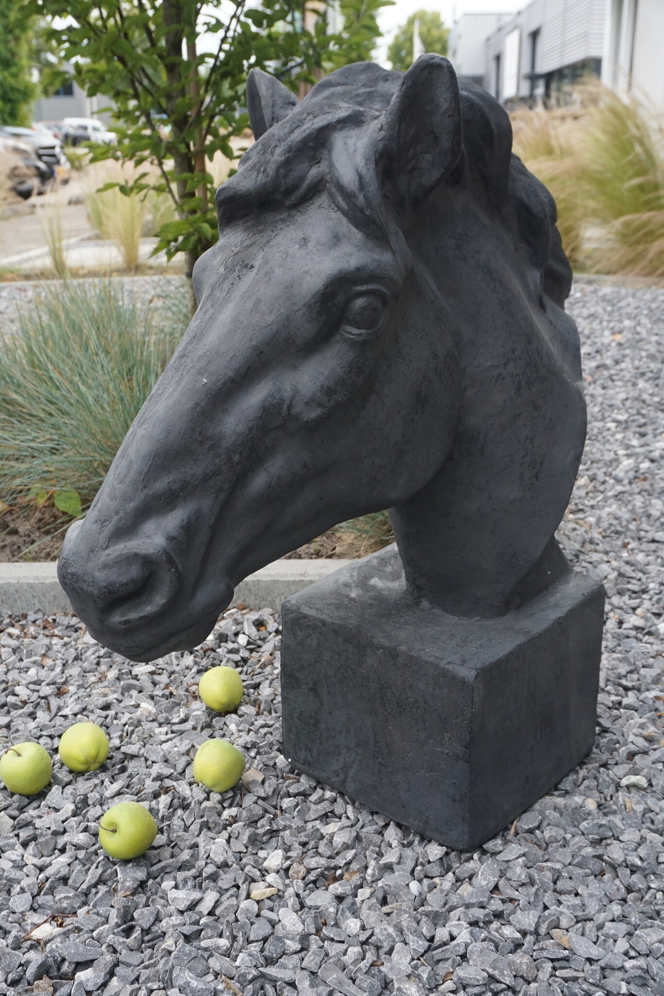Rene Houtman Paardenbeeld Fury | Antraciet | H62 x B23 cm