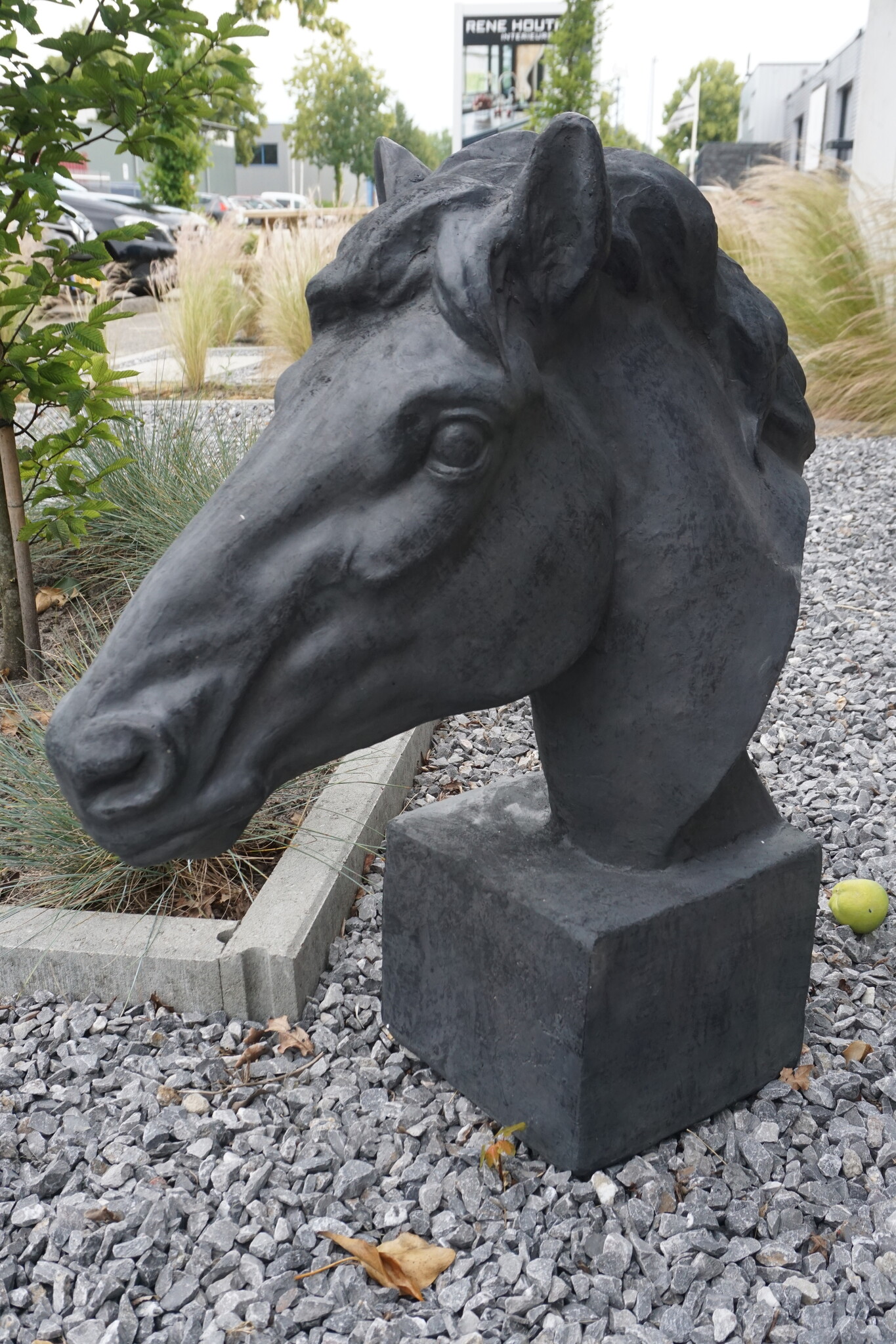 Rene Houtman Paardenbeeld Fury | Antraciet | H62 x B23 cm