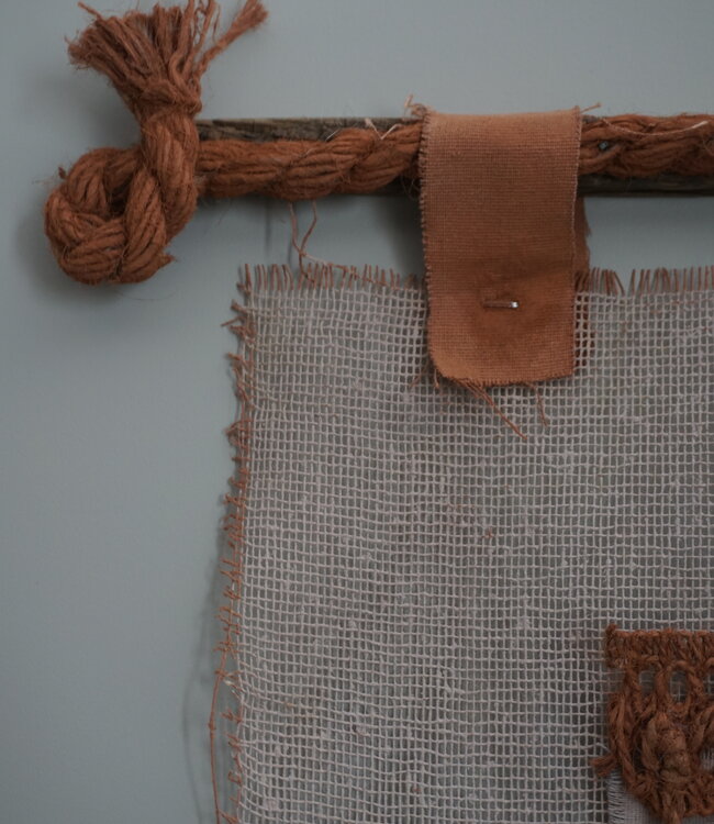 Rene Houtman Wanddoek/Kalkdoek | Terracotta | H65 x B56 cm