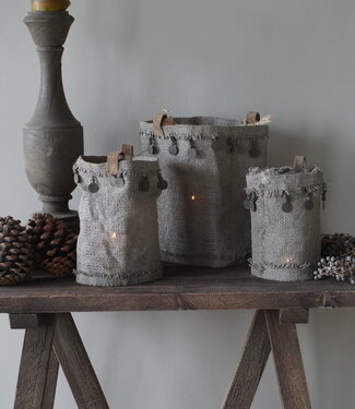 Rene Houtman Windlichtcover | Jute | Set Van 3 Stuks