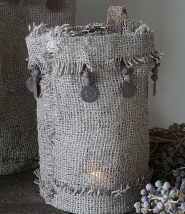 Rene Houtman Windlichtcover | Jute | Set Van 3 Stuks