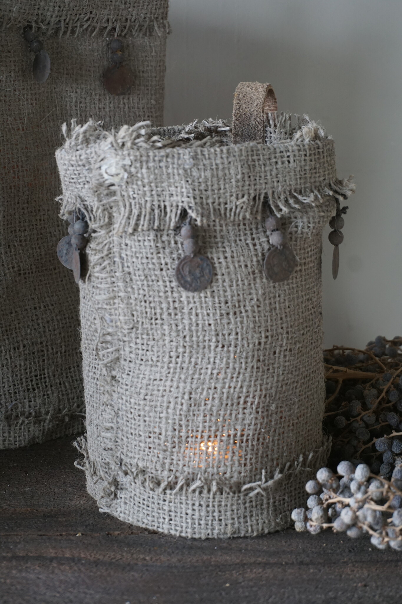 Rene Houtman Windlichtcover | Jute | Set Van 3 Stuks