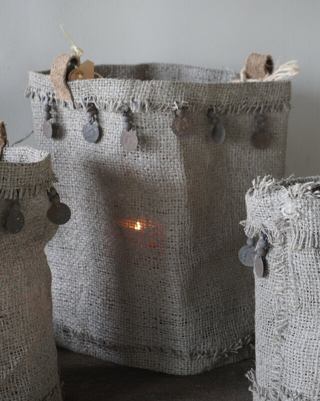 Rene Houtman Windlichtcover | Jute | Set Van 3 Stuks