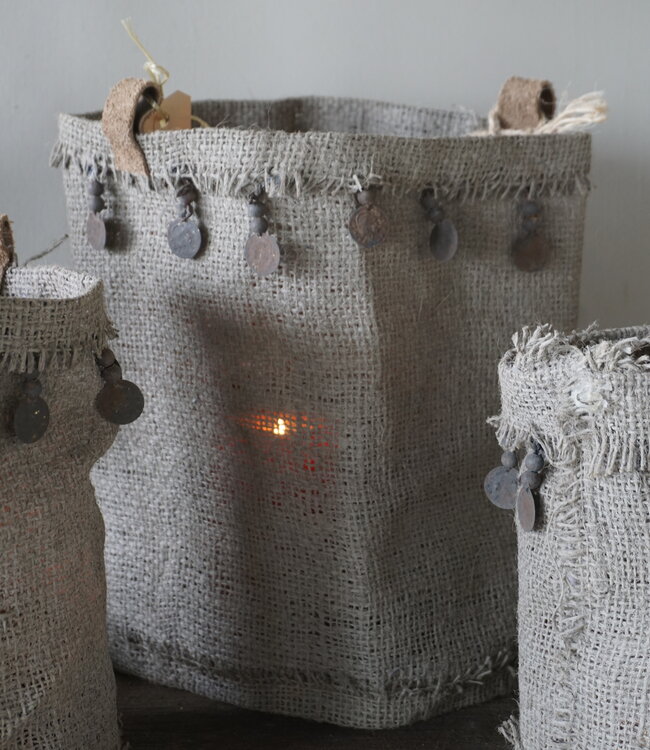 Rene Houtman Windlichtcover | Jute | Set Van 3 Stuks