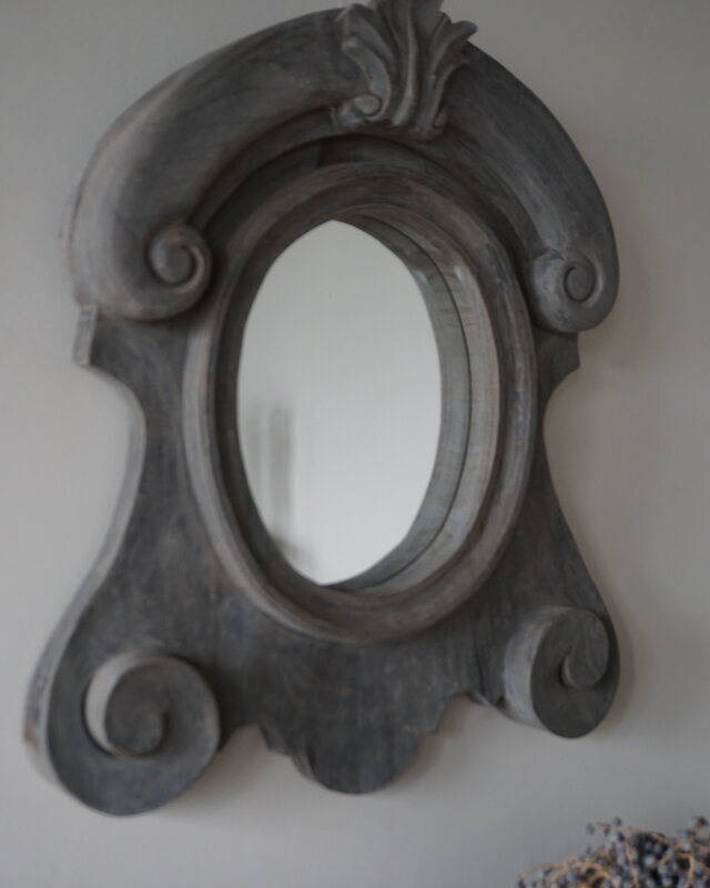 Rene Houtman Houten Ossenoog Spiegel Medium | H66xB55 cm
