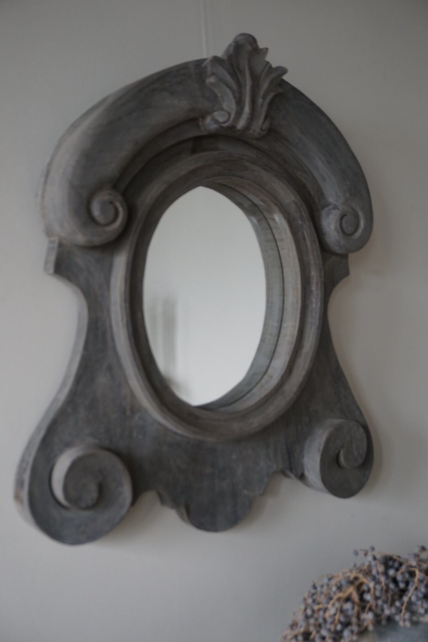 Rene Houtman Houten Ossenoog Spiegel Medium | H66xB55 cm