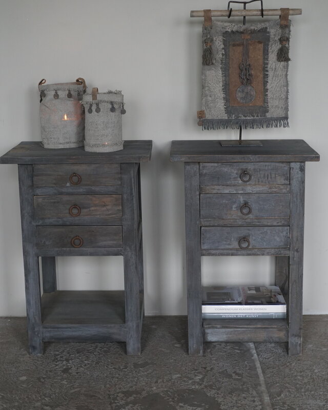Rene Houtman Nachtkastje Hout | H72,5 x B50,5 x D40 cm