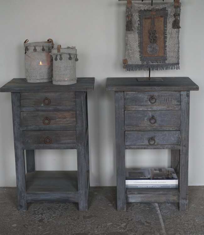 Rene Houtman Nachtkastje Hout | H72,5 x B50,5 x D40 cm