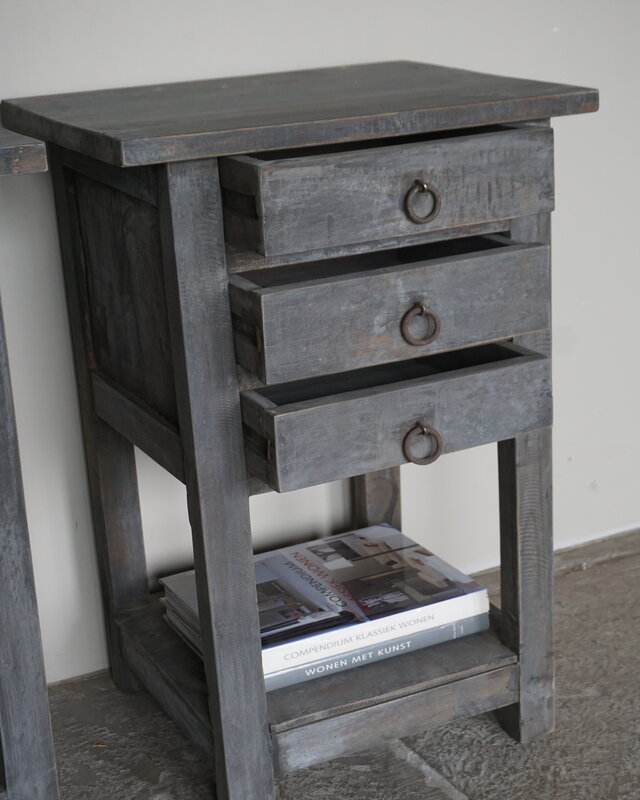 Rene Houtman Nachtkastje Hout | H72,5 x B50,5 x D40 cm