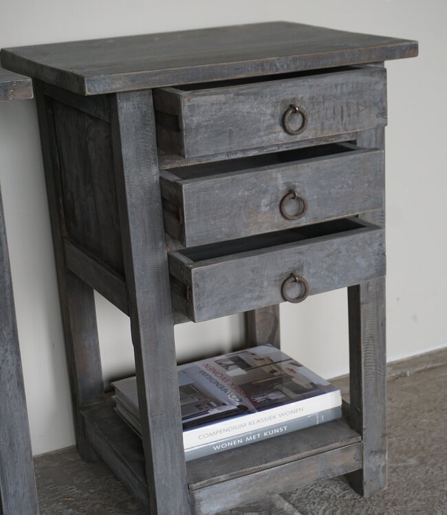 Rene Houtman Nachtkastje Hout | H72,5 x B50,5 x D40 cm