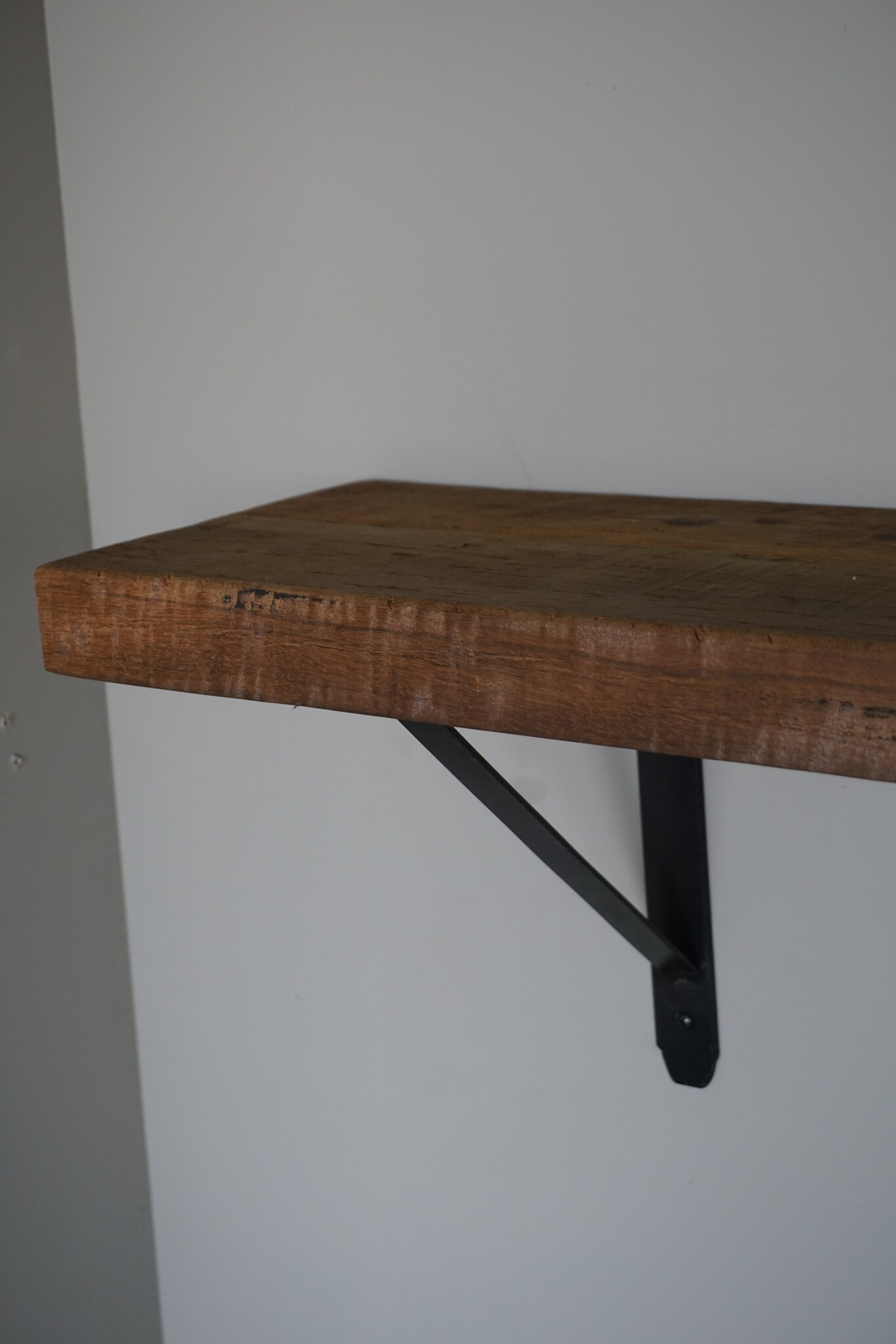 Rene Houtman Muurplank/Wandplank Naturel Met Beugels - 60 t/m 200 Cm