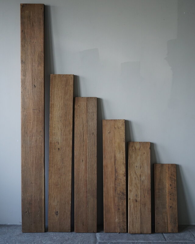 Rene Houtman Muurplank/Wandplank Naturel Met Beugels - 60 t/m 200 Cm