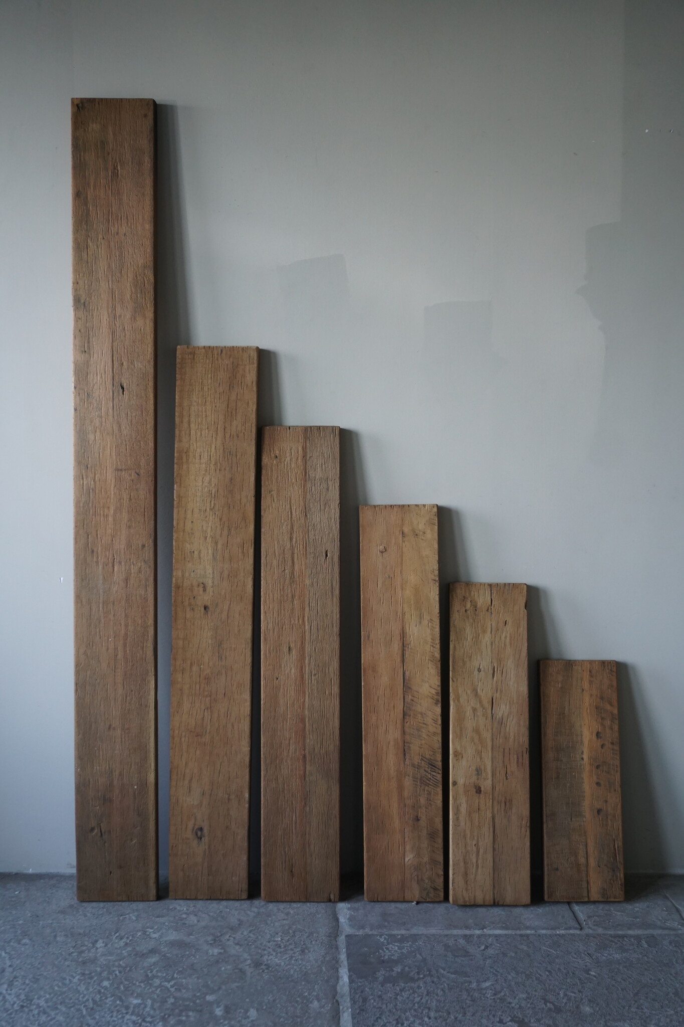 Rene Houtman Muurplank/Wandplank Naturel Met Beugels - 60 t/m 200 Cm