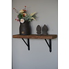 Muurplank/Wandplank Naturel Met Beugels - 60 t/m 200 Cm