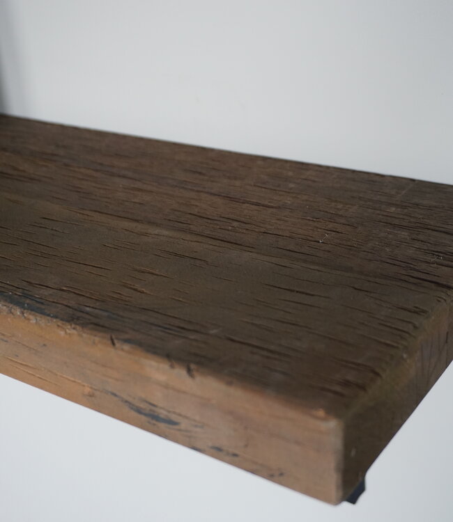 Rene Houtman Muurplank/Wandplank Grijs Met Beugels - 60 t/m 200 Cm