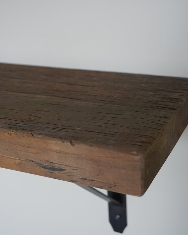 Rene Houtman Muurplank/Wandplank Grijs Met Beugels - 60 t/m 200 Cm