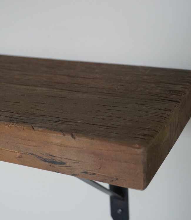 Rene Houtman Muurplank/Wandplank Grijs Met Beugels - 60 t/m 200 Cm