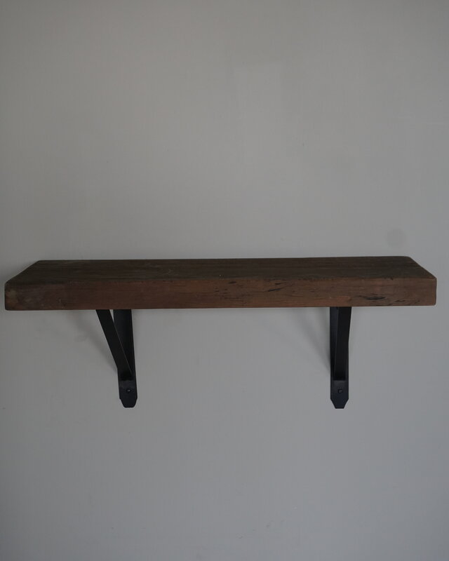 Rene Houtman Muurplank/Wandplank Grijs Met Beugels - 60 t/m 200 Cm