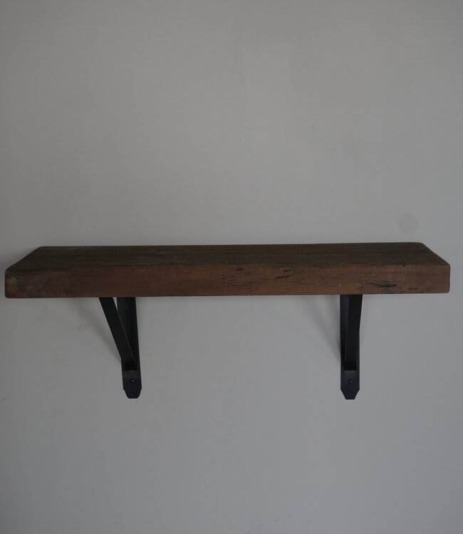 Rene Houtman Muurplank/Wandplank Grijs Met Beugels - 60 t/m 200 Cm