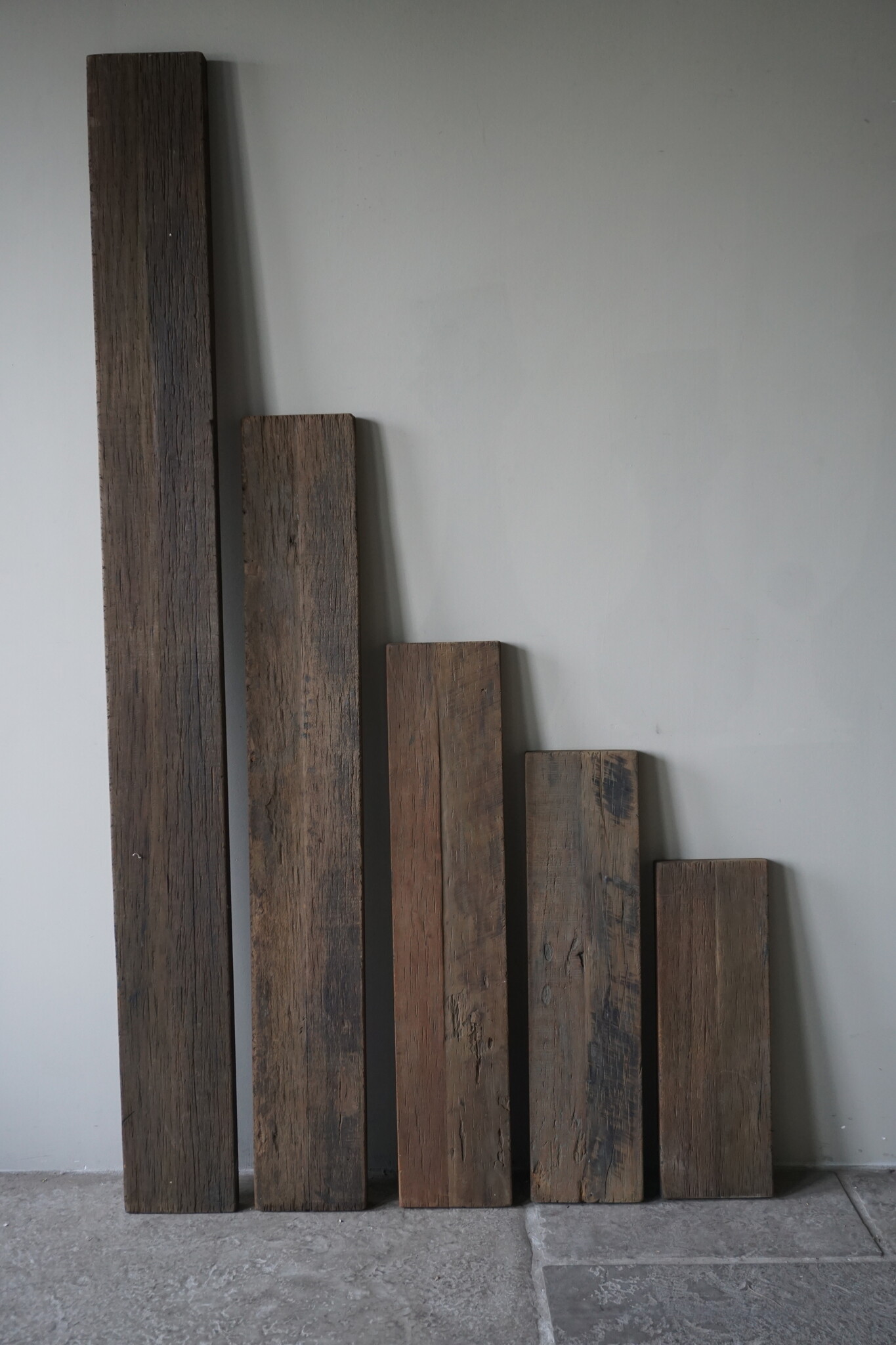 Rene Houtman Muurplank/Wandplank Grijs Met Beugels - 60 t/m 200 Cm