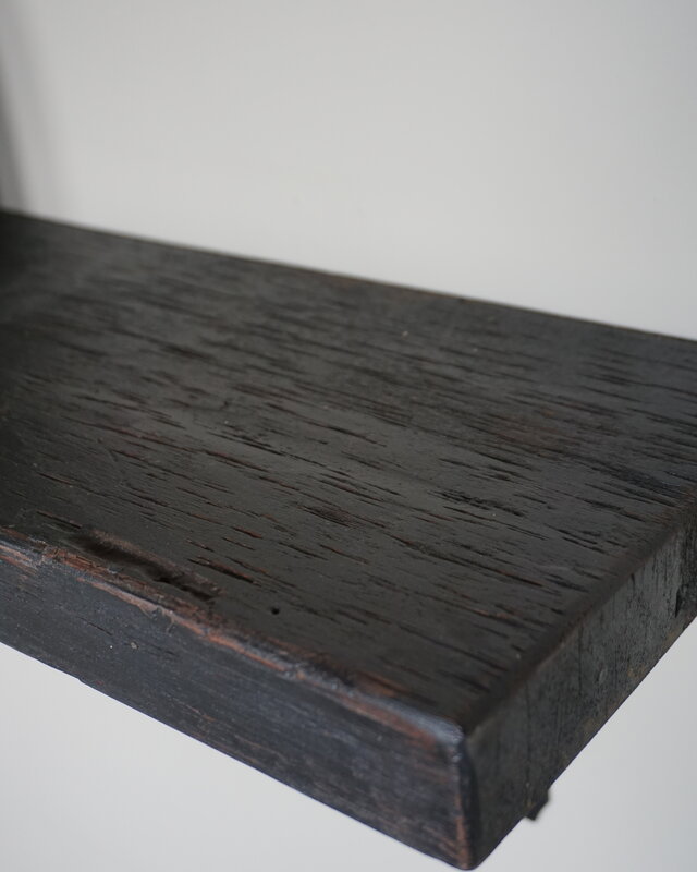 Rene Houtman Muurplank/Wandplank Oud Zwart Met Beugels - 60 t/m 200 Cm