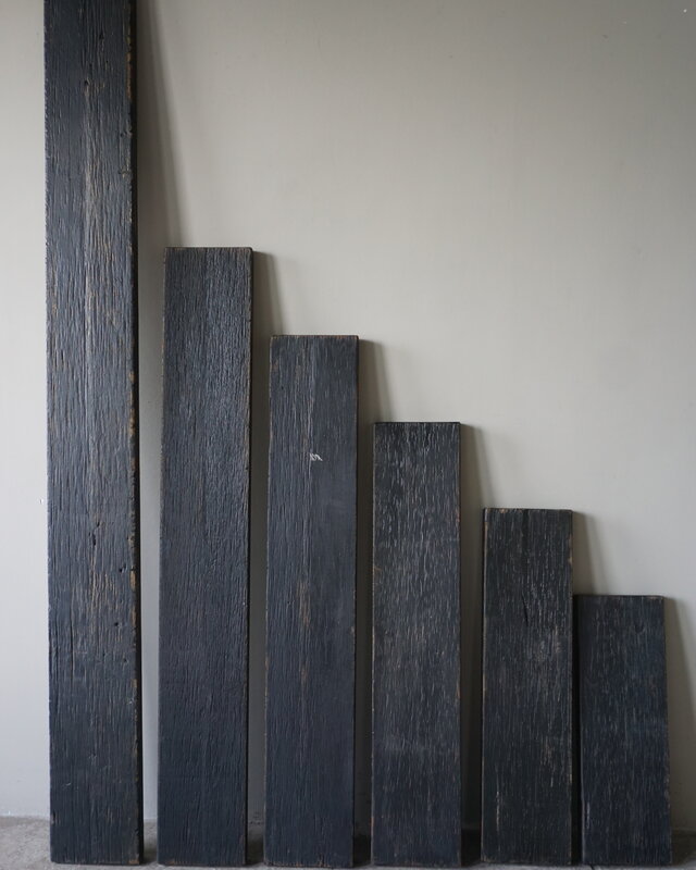Rene Houtman Muurplank/Wandplank Oud Zwart Met Beugels - 60 t/m 200 Cm