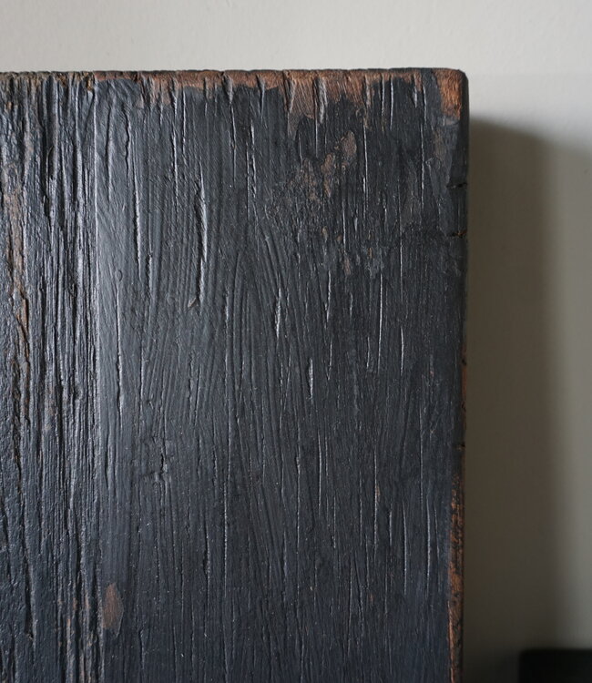 Rene Houtman Muurplank/Wandplank Oud Zwart Met Beugels - 60 t/m 200 Cm