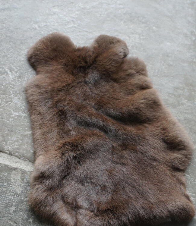 Rene Houtman Konijnenvacht XL | Bruin | H50 x B20 cm