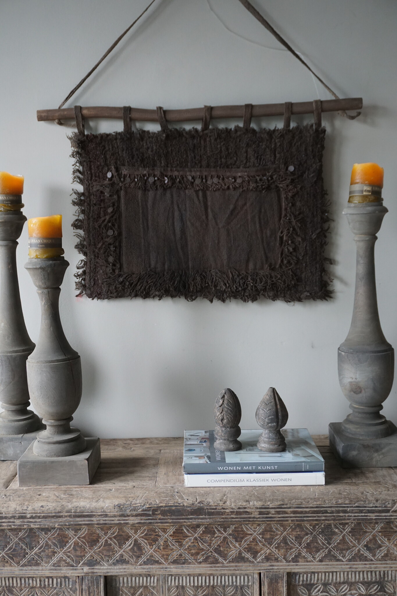 Rene Houtman Wandzak | Landelijk | Bruin | H87 x B67 cm