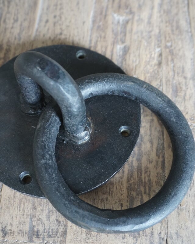 Rene Houtman Meerpaalring | Deurklopper | Ijzeren ring |Ø 12 cm