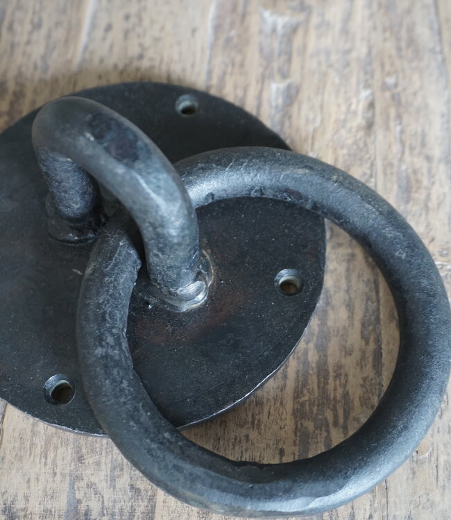 Rene Houtman Meerpaalring | Deurklopper | Ijzeren ring |Ø 12 cm