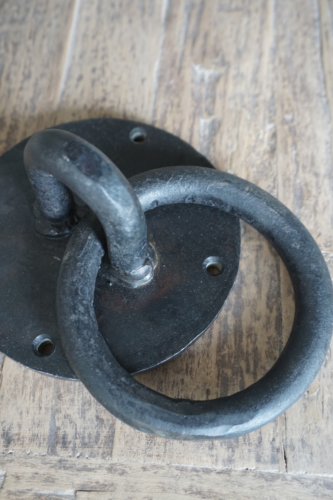 Rene Houtman Meerpaalring | Deurklopper | Ijzeren ring |Ø 12 cm