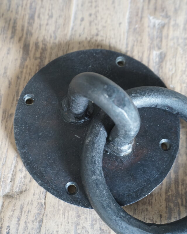 Rene Houtman Meerpaalring | Deurklopper | Ijzeren ring |Ø 12 cm