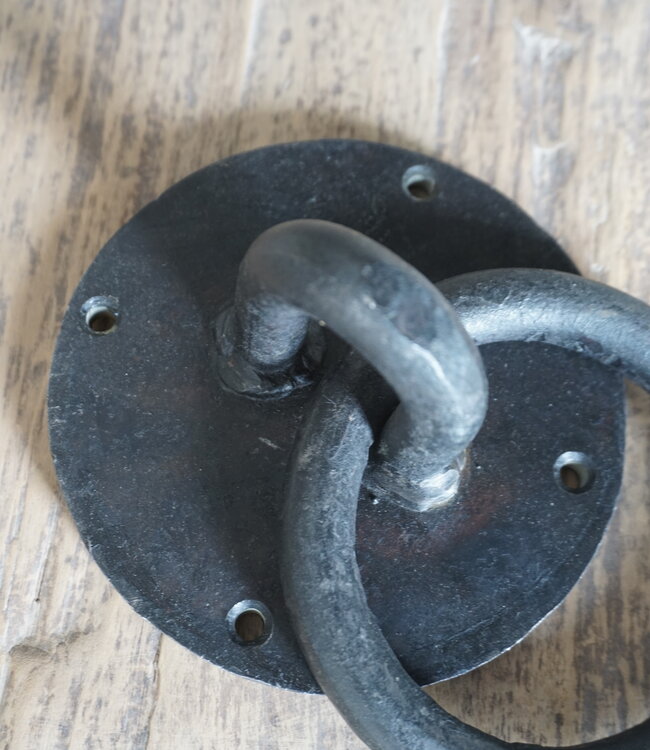 Rene Houtman Meerpaalring | Deurklopper | Ijzeren ring |Ø 12 cm
