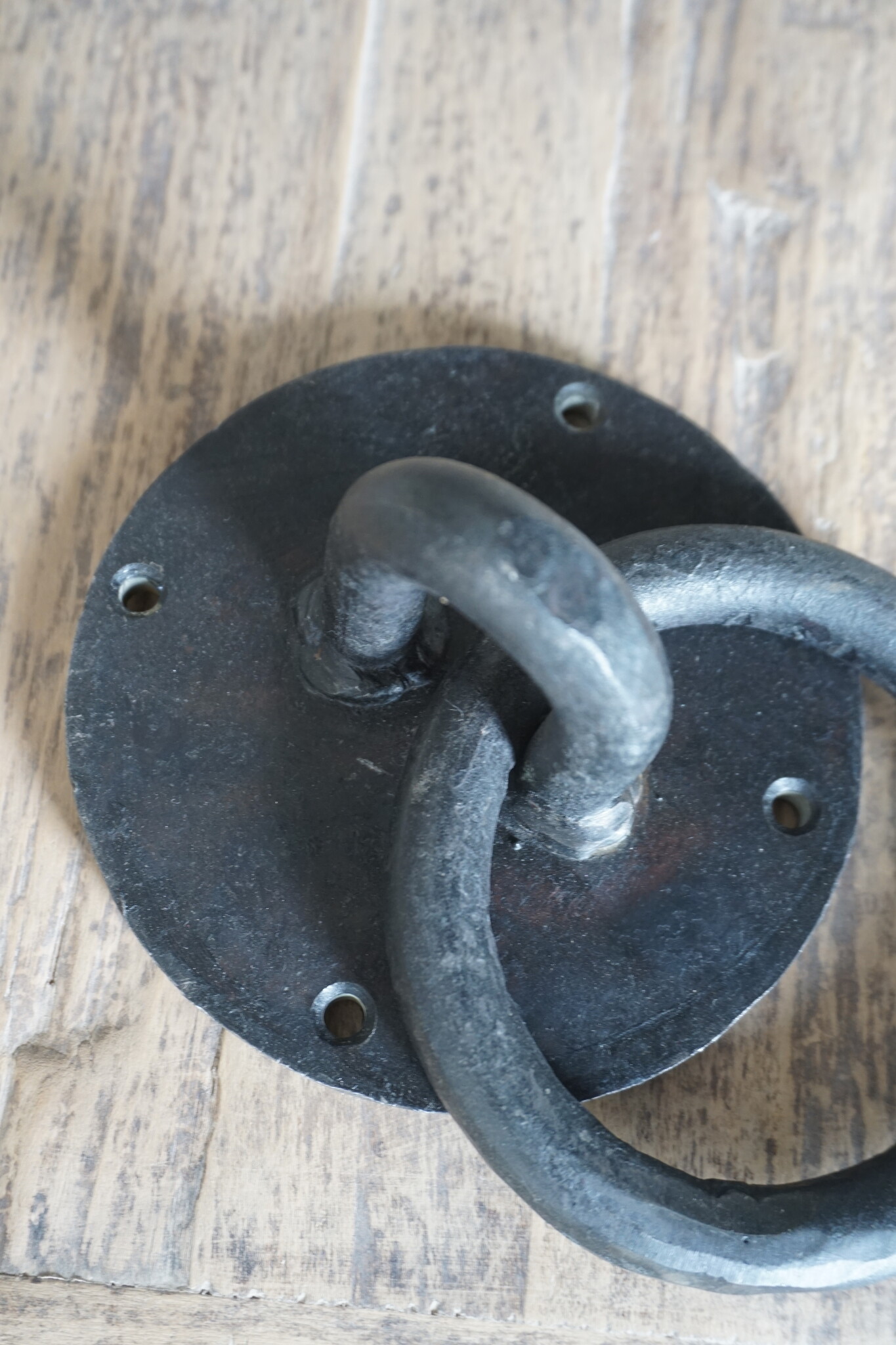 Rene Houtman Meerpaalring | Deurklopper | Ijzeren ring |Ø 12 cm