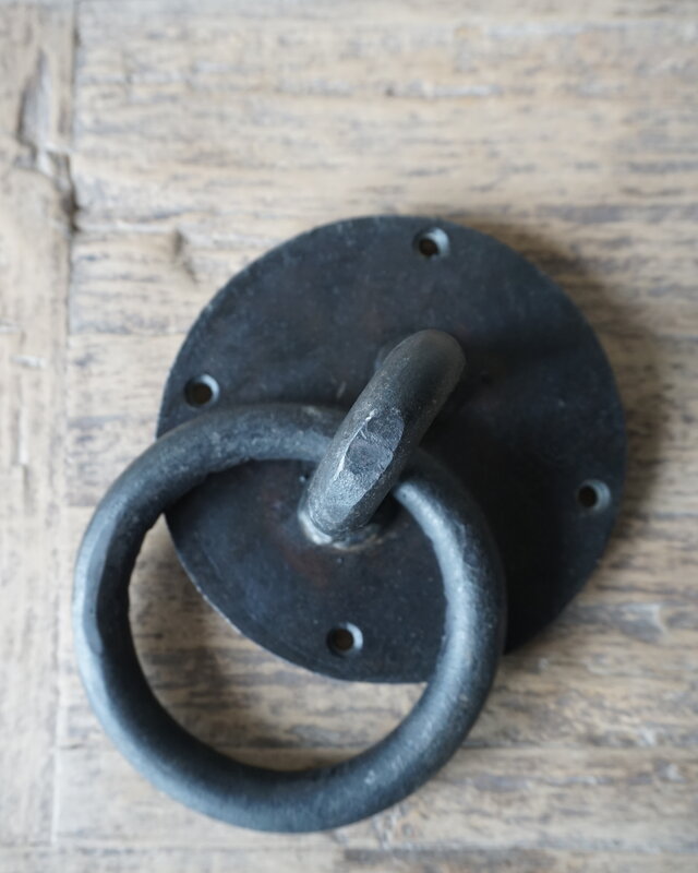 Rene Houtman Meerpaalring | Deurklopper | Ijzeren ring |Ø 12 cm