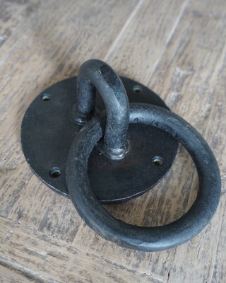 Rene Houtman Meerpaalring | Deurklopper | Ijzeren ring |Ø 12 cm