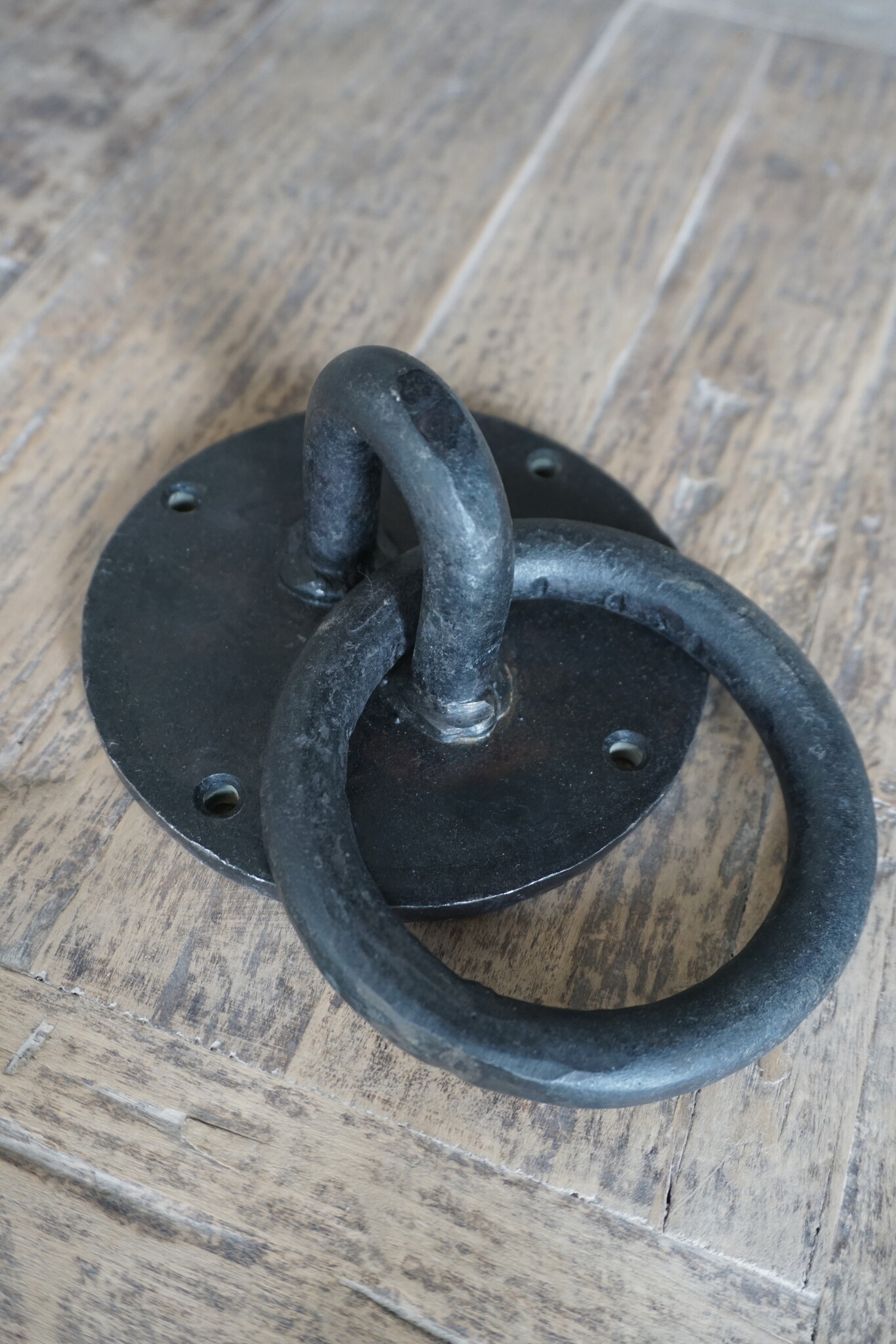 Rene Houtman Meerpaalring | Deurklopper | Ijzeren ring |Ø 12 cm