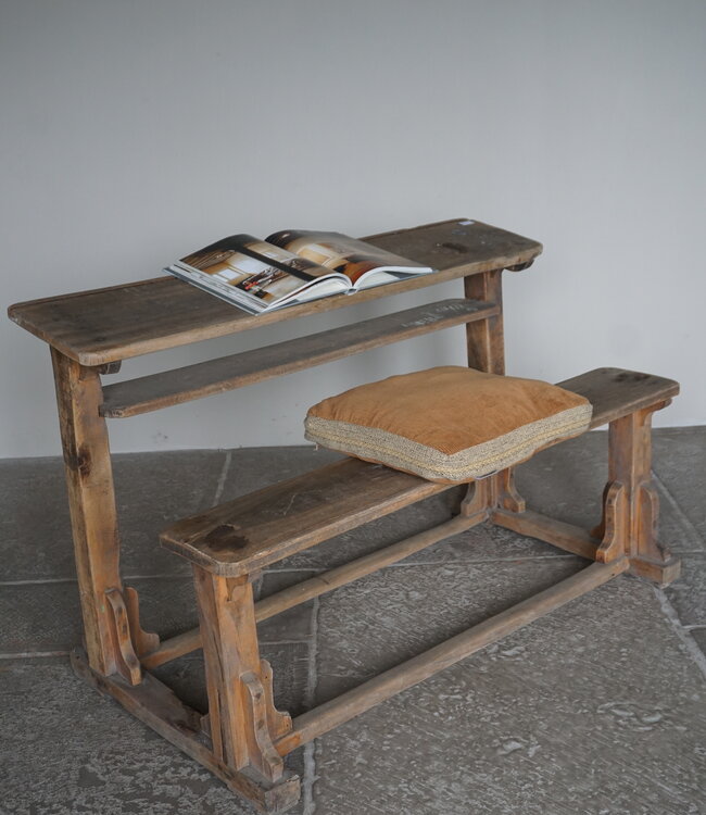 Rene Houtman Oud Schoolbankje | H77 x B122 x D65 cm