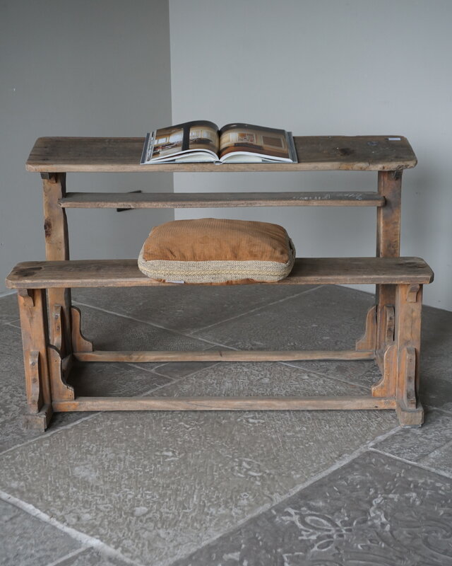 Rene Houtman Oud Schoolbankje | H77 x B122 x D65 cm