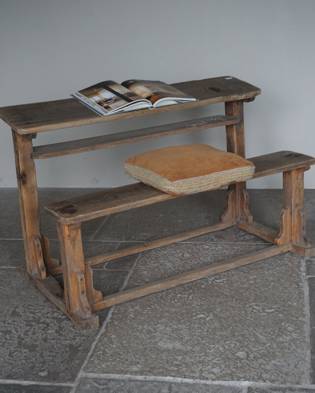 Rene Houtman Oud Schoolbankje | H77 x B122 x D65 cm