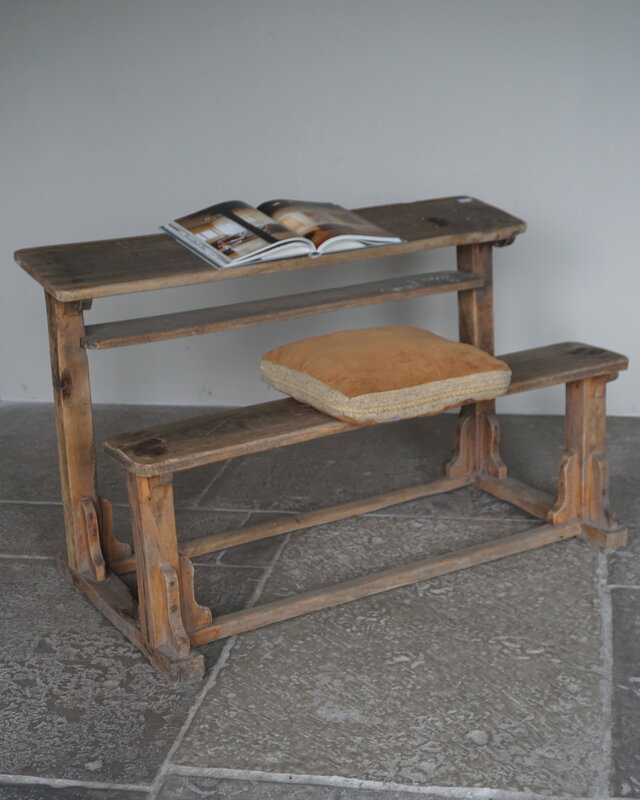 Rene Houtman Oud Schoolbankje | H77 x B122 x D65 cm