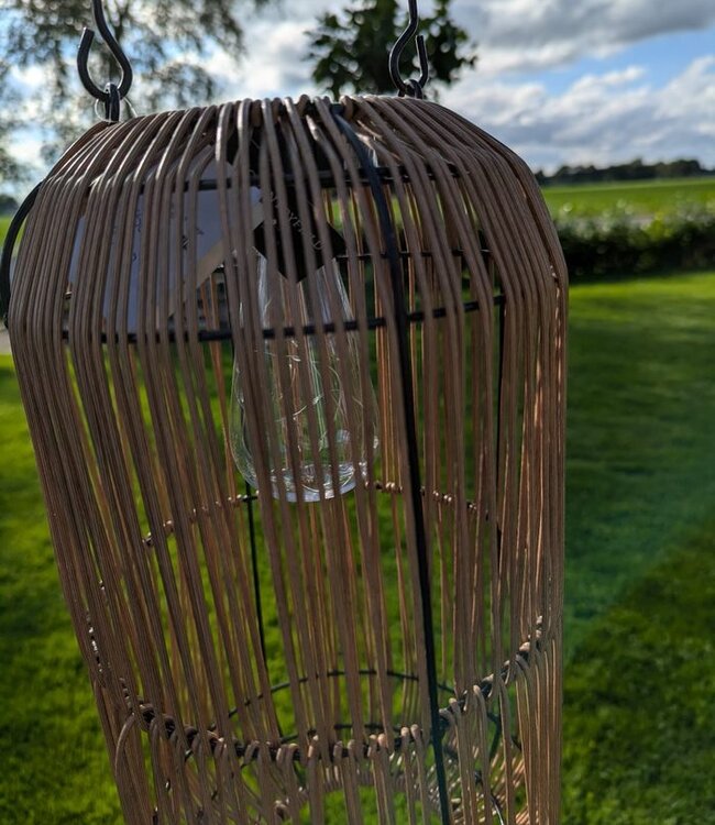 Rene Houtman Hanglamp Solar LED Giona L | Naturel | H38xD20 cm