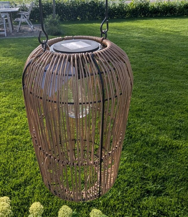 Rene Houtman Hanglamp Solar LED Giona L | Naturel | H38xD20 cm