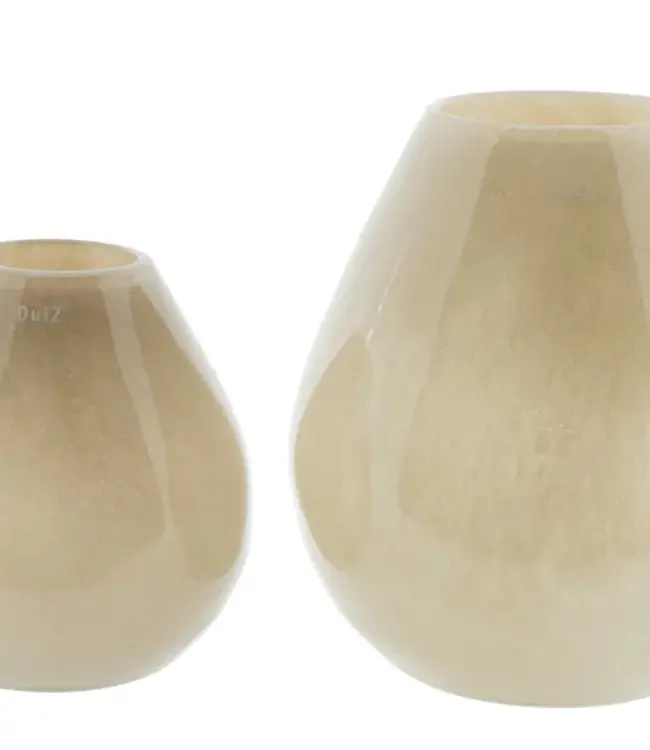 DutZ Vaas Druba | Beige | H32 x D32 cm